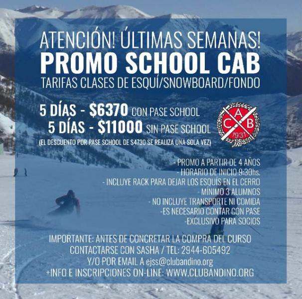 Ultimos d&iacute;as: Promo School CAB