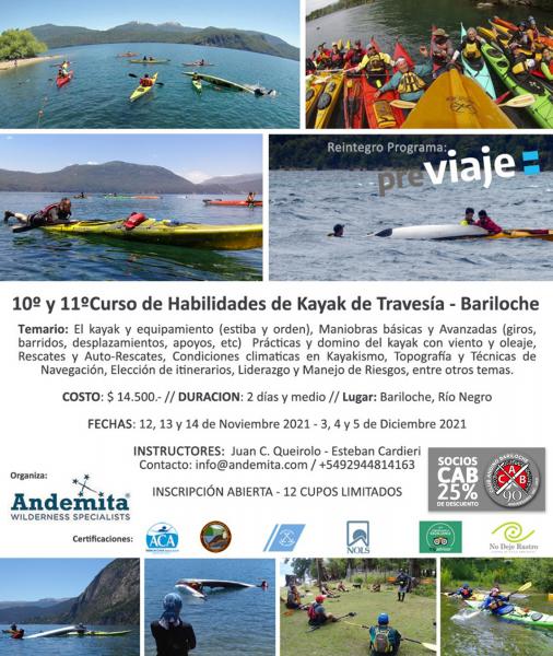 10&ordf; y 11&ordm; CURSO DE KAYAK DE TRAVES&Iacute;A - Bariloche