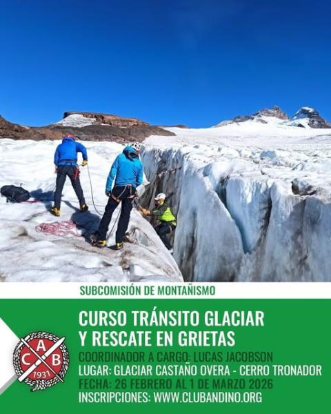 Curso Transito Glaciar y Rescate en Grietas