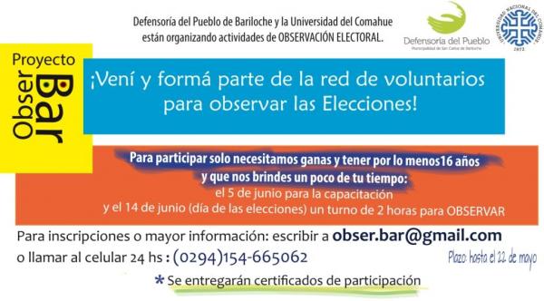 Voluntarios para Observar las elecciones