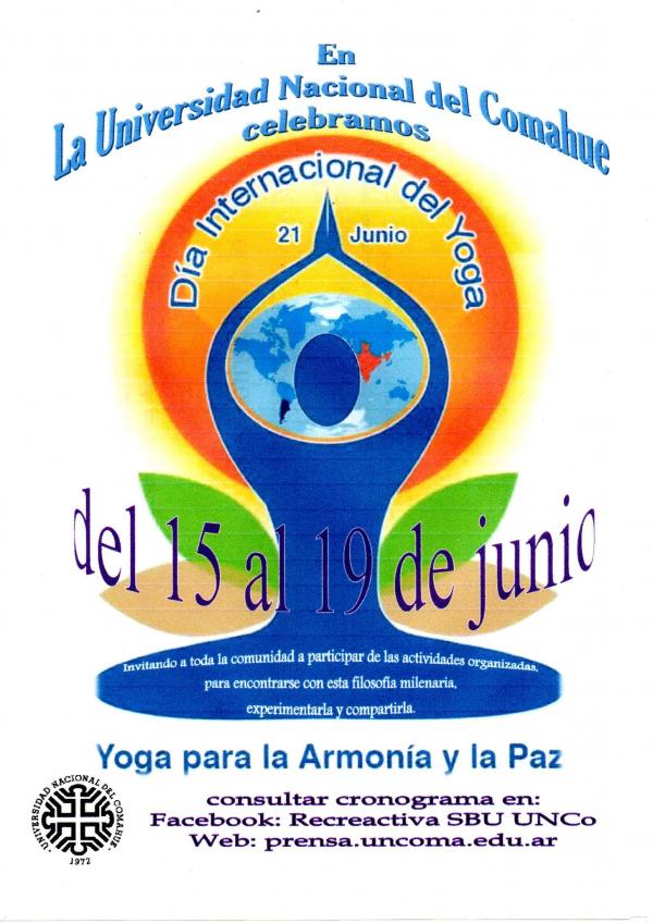 D&iacute;a Internacional del YOGA en la UNCo.