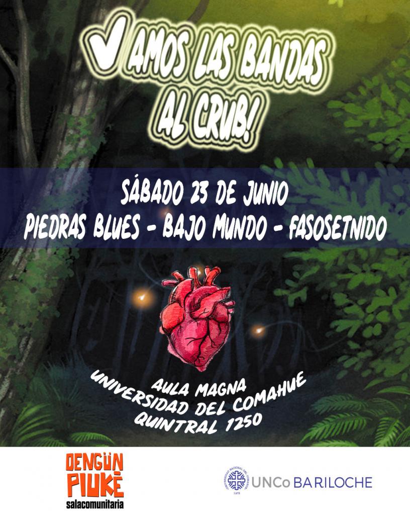 &iexcl;Este s&aacute;bado se inaugura el ciclo Vamos las bandas al CRUB!