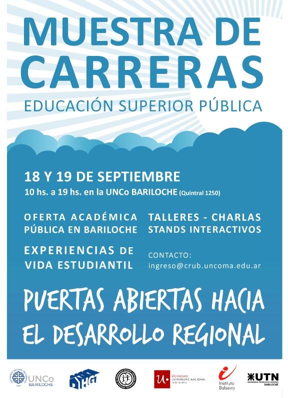 Muestra de Carreras de Educaci&oacute;n Superior P&uacute;blica en la UNCo Bariloche