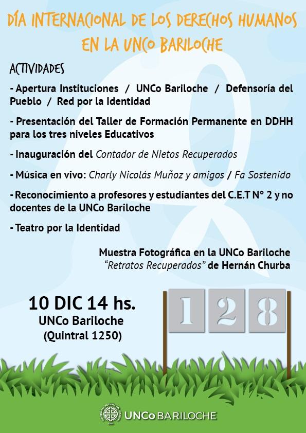 Jornada por el D&iacute;a Internacional de los Derechos Humanos en la UNCo Bariloche