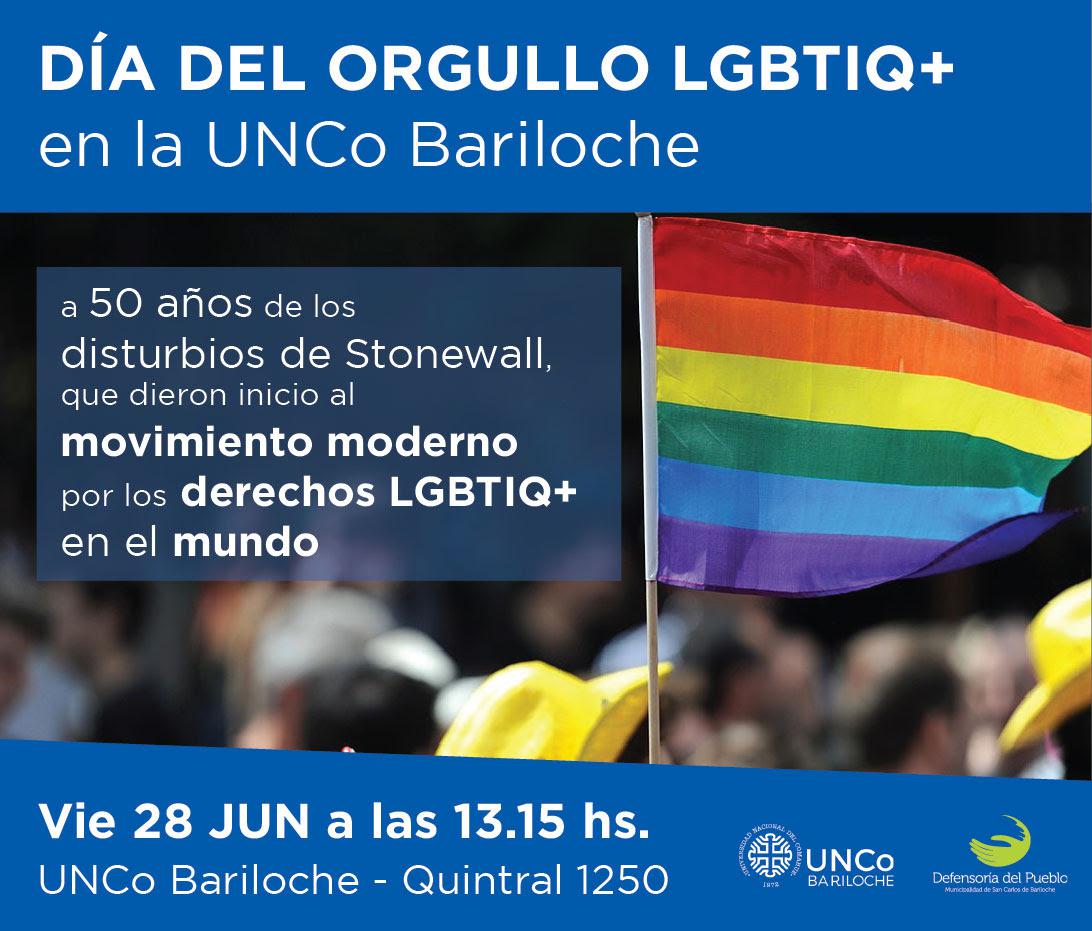 Acto en el d&iacute;a del Orgullo LGBTQI+ en la UNCo Bariloche - viernes 28 | 13.15hs