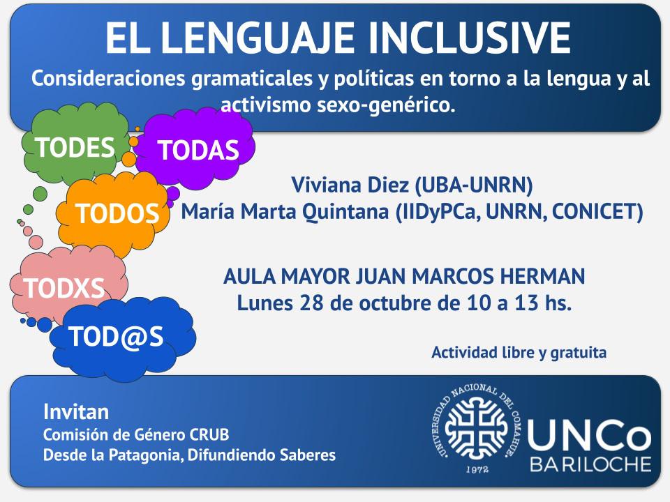 Invitaci&oacute;n al Taller &#147;El lenguaje inclusive&#148;