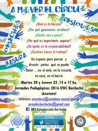 A mover el c&iacute;rculo!! Taller del proyecto Separar y reciclar con la ARB en las II Jornadas Patag&oacute;nicas del IFDC