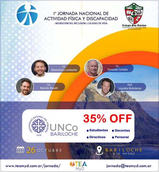 1&ordm; Jornadas Nacionales de Actividad F&iacute;sica y Discapacidad en Bariloche