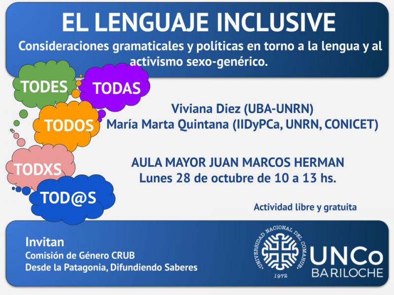 Invitaci&oacute;n al Taller El lenguaje inclusive