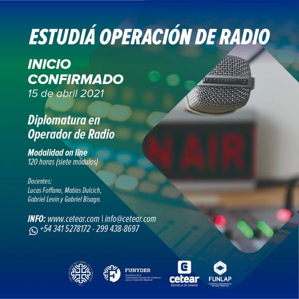 La Universidad del Comahue implementar&aacute; la Diplomatura en Operaci&oacute;n de Radio