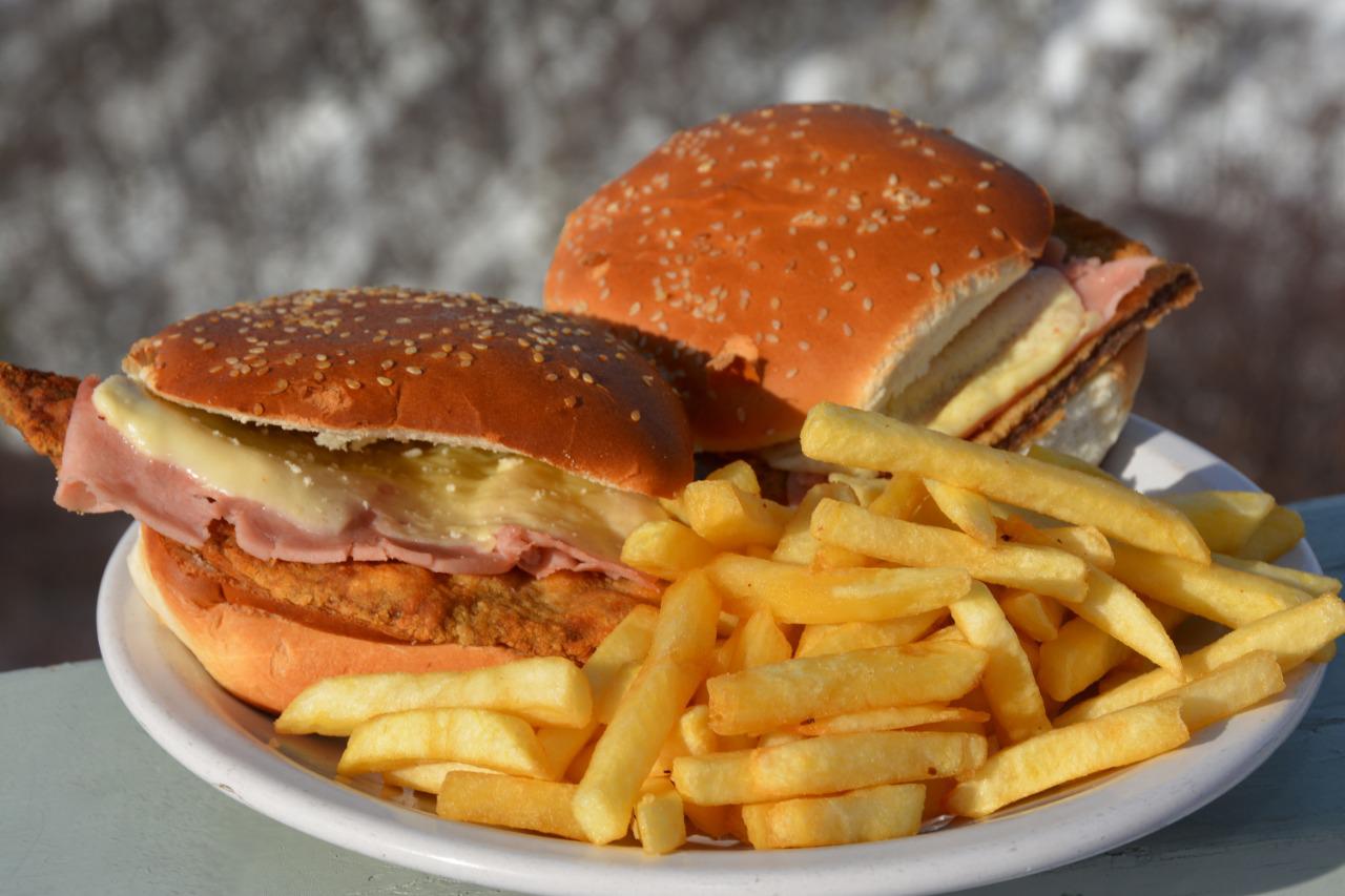 Sandwich de Milanesa en la monta&ntilde;a