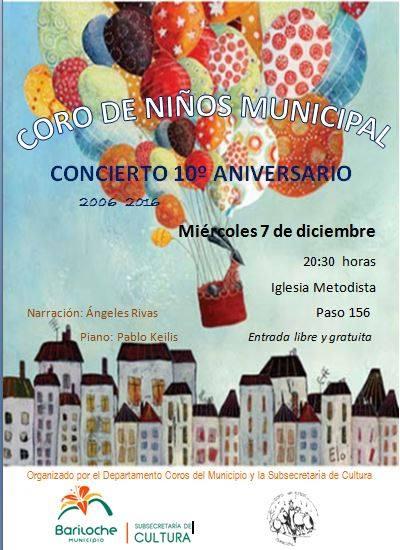 10&deg; ANIVERSARIO CORO DE NI&Ntilde;OS MUNICIPAL