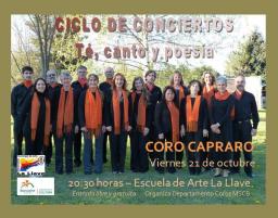 TE Y CANTO CORO CAPRARO OCTUBRE