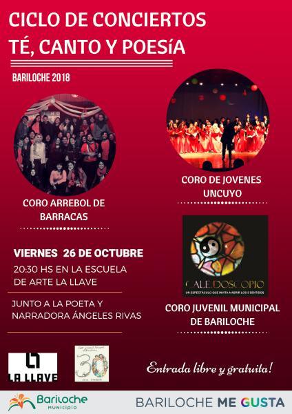  CICLO DE CONCIERTOS T&Eacute;, CANTO y POES&Iacute;A 2018- OCTUBRE