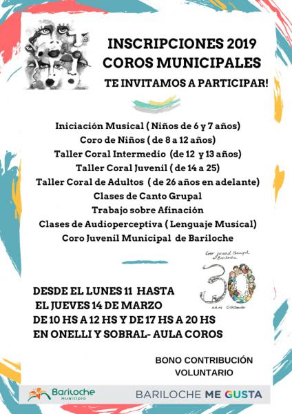 INSCRIPCIONES COROS MUNICIPALES