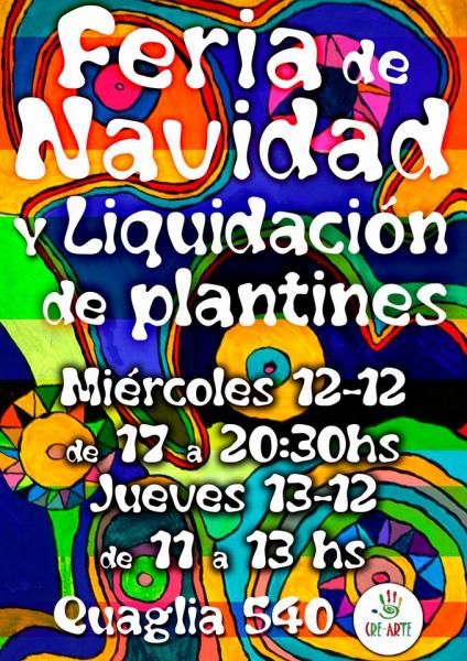 Feria de Navidad y liquidaci&oacute;n de plantines