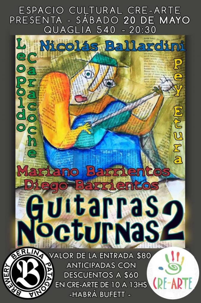 Guitarras Nocturnas para ayudar a Crearte