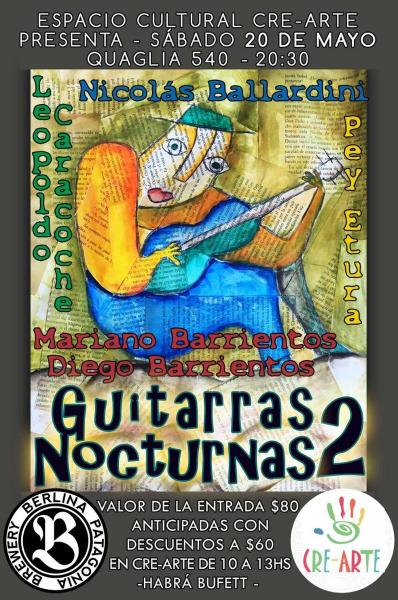 Guitarras Nocturnas para ayudar a Crearte