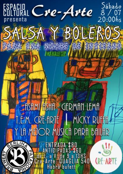 Salsa y boleros en Crearte