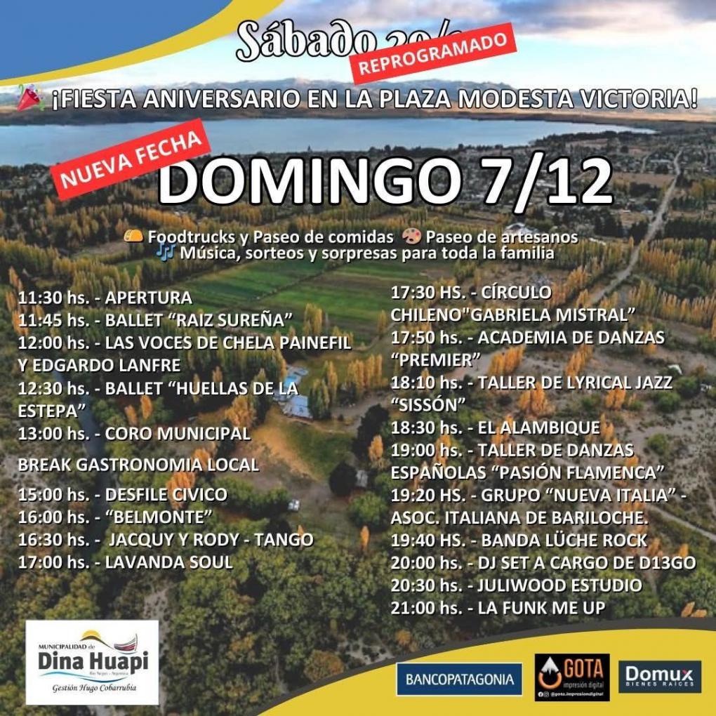 &iexcl;FIESTA ANIVERSARIO EN LA PLAZA MODESTA VICTORIA!