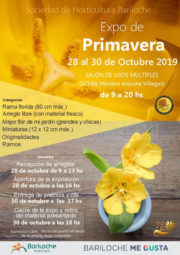 Sociedad de Horticultura - Expo de Primavera - 28 al 30 de octubre