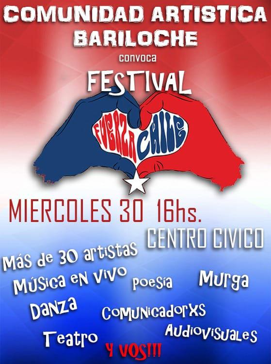 El colectivo art&iacute;stico local invita a participar del Festival &#147;Fuerza Chile&#148;