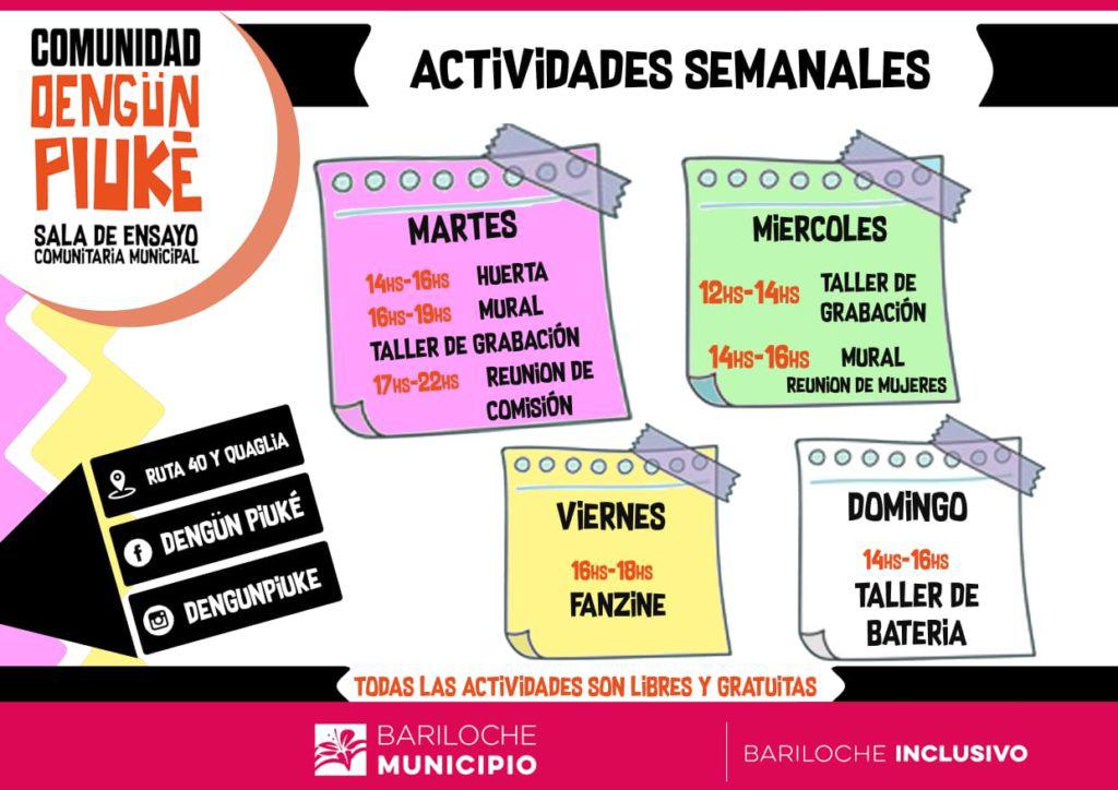 La Sala de Ensayo Comunitaria invita a sus actividades semanales