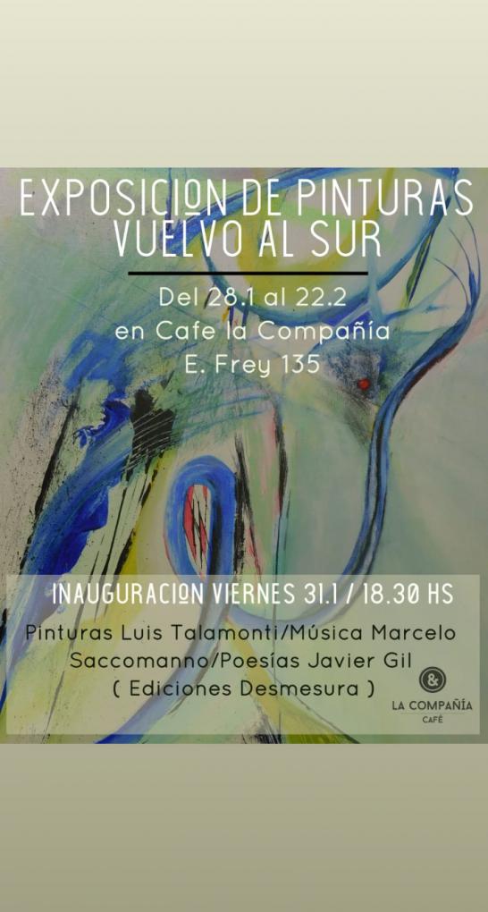 Exposici&oacute;n de pinturas: vuelvo al sur