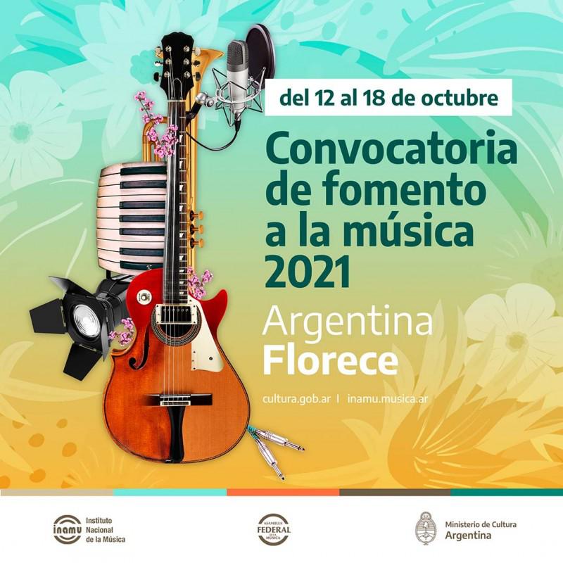 Convocatoria de Fomento 2021 - Argentina Florece - Instituto Nacional de la M&uacute;sica