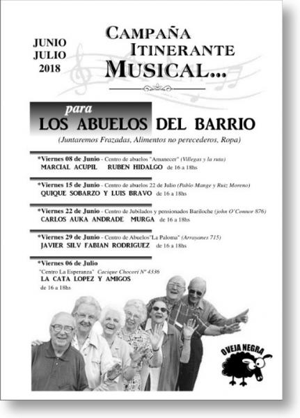 Campa&ntilde;a itinerante musical para Los Abuelos del Barrio