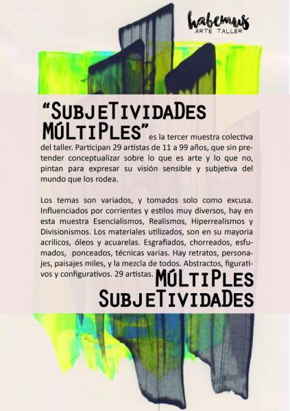 Muestra de arte 'Subjetividades M&uacute;ltiples'