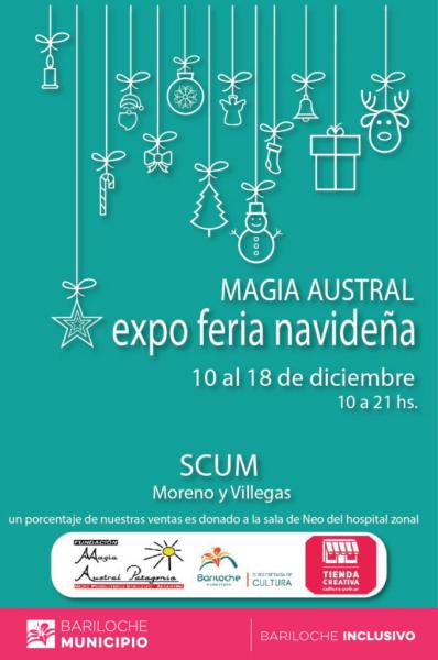 Feria navide&ntilde;a con Magia Austral en el SCUM