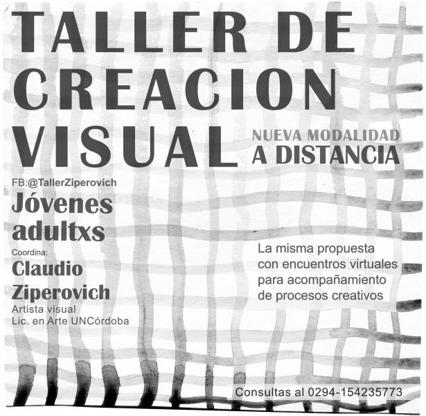 Taller de creaci&oacute;n visual. Modalidad a distancia