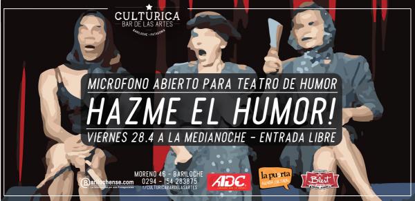 Hoy Improacci&oacute;n en vivo y luego Escenario Abierto de Teatro Humor