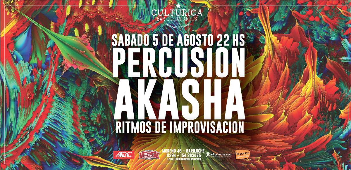 Akasha Percusi&oacute;n, ritmos de improvisaci&oacute;n en vivo para bailar.