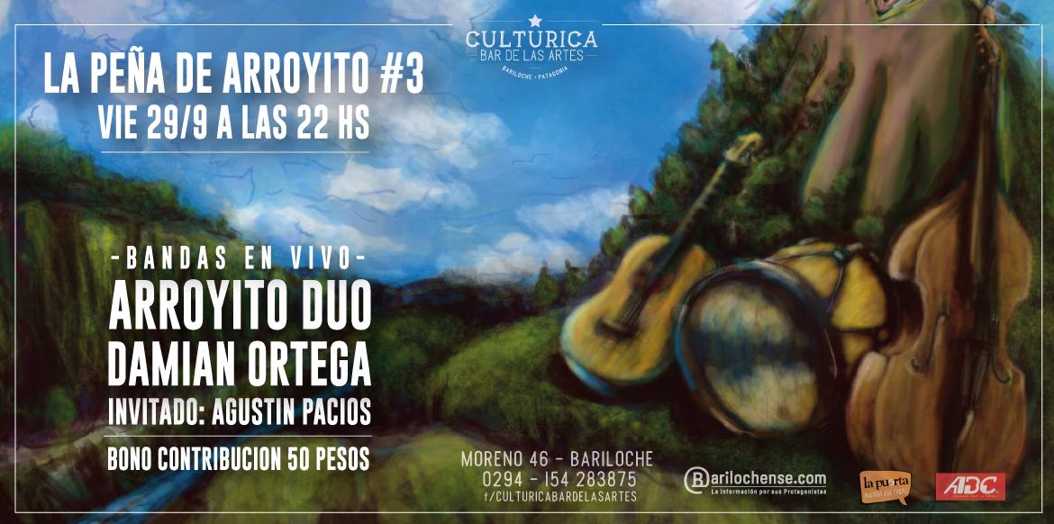 FOLKLORE EN VIVO EN LA PE&Ntilde;A DE ARROYITO Damian Ortega y Arroyito D&uacute;o m&uacute;sica en vivo para sentir