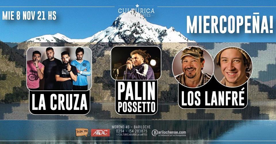 MIERCOPE&Ntilde;A! LA CRUZA, PALIN POSETTO y LOS LANFR&Eacute; en VIVO!