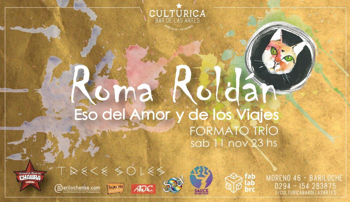 Roma Rold&aacute;n presenta su nuevo disco Eso del Amor y de los Viajes en formato tr&iacute;o +  invitados