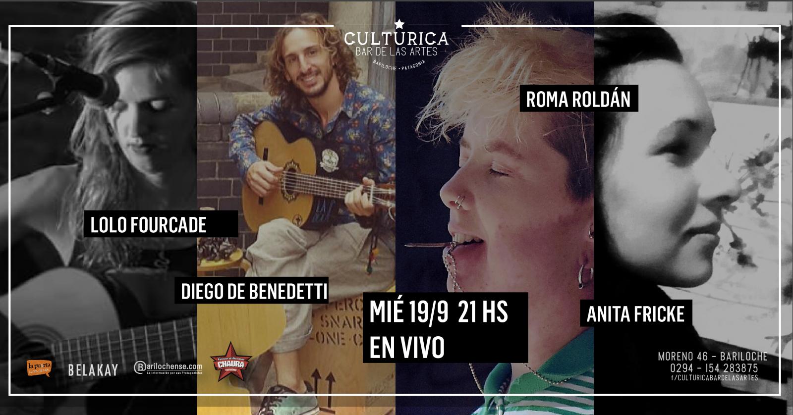 Lolo Fourcade, Roma Rold&aacute;n y Anita Fricke en vivo!