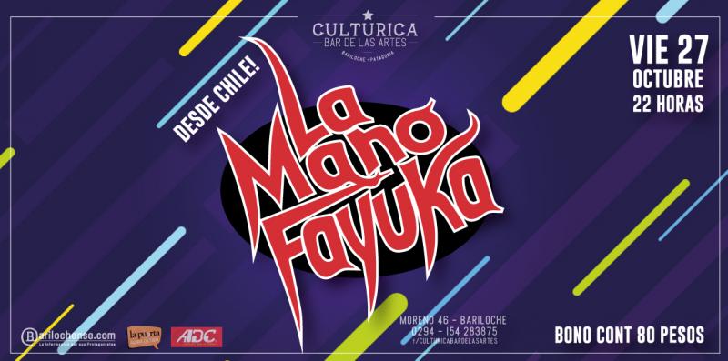 Este viernes vuelve LA MANO FAYUKA a Culturica! Ska Rock Funk Reggae revelaci&oacute;n de Chile.