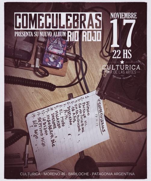COMECULEBRAS presenta su segundo disco en vivo: R&iacute;o Rojo