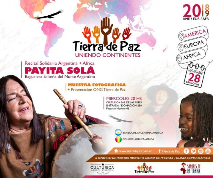 Recital Payita Sol&aacute; ONG Tierra de Paz