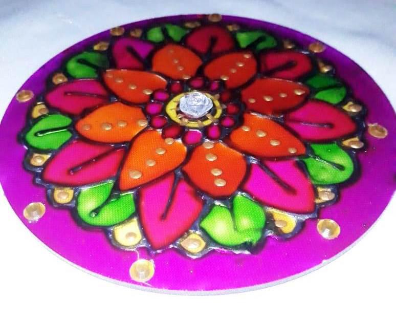 Atrapasol - Simil Vitro sobre vidrio - Esfera Colgante - $ 320