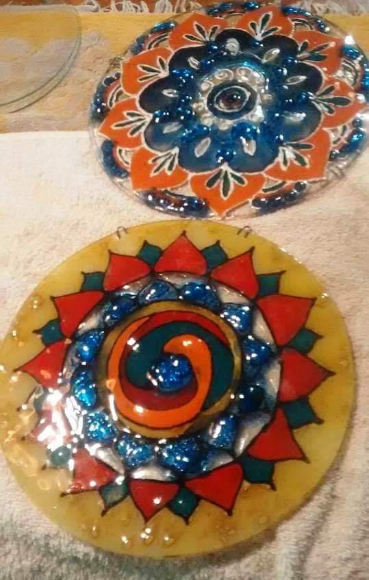 Atrapasol Artesanal en Vitrofusi&oacute;n $ 450