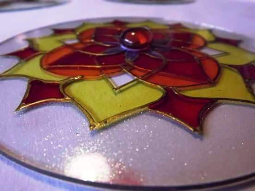 Atrapasol - Simil Vitro sobre vidrio - Esfera Colgante - $ 280