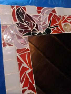 Espejo Artesanal en Mosaiquismo RAIGUELEN DECORACIN BARILOCHE