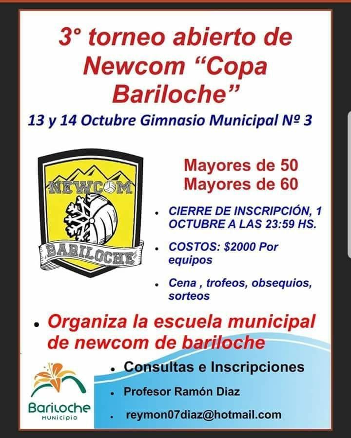 Se viene el 3&deg; Torneo Abierto de Newcom &#147;Copa Bariloche&#148;