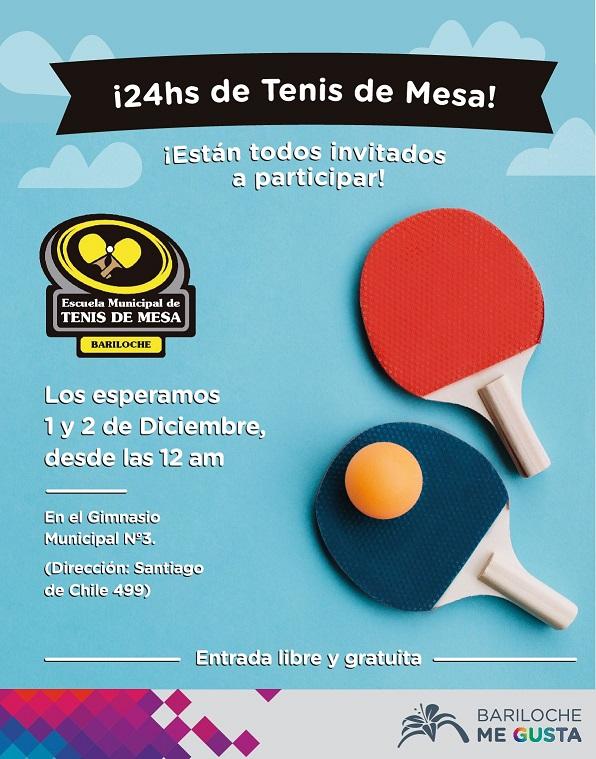 Se vienen 24 horas de Tenis de Mesa