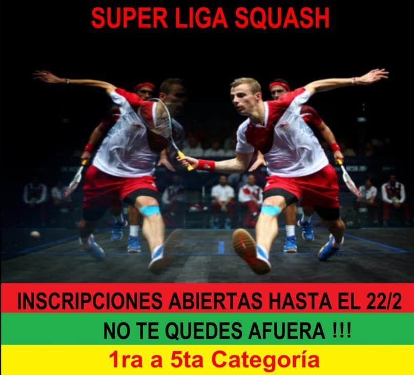 Se viene la Superliga de Squash 2019