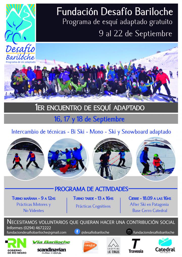 1&deg; Encuentro de Esqui Adaptado &#150; Desaf&iacute;o Bariloche Cerro Catedral